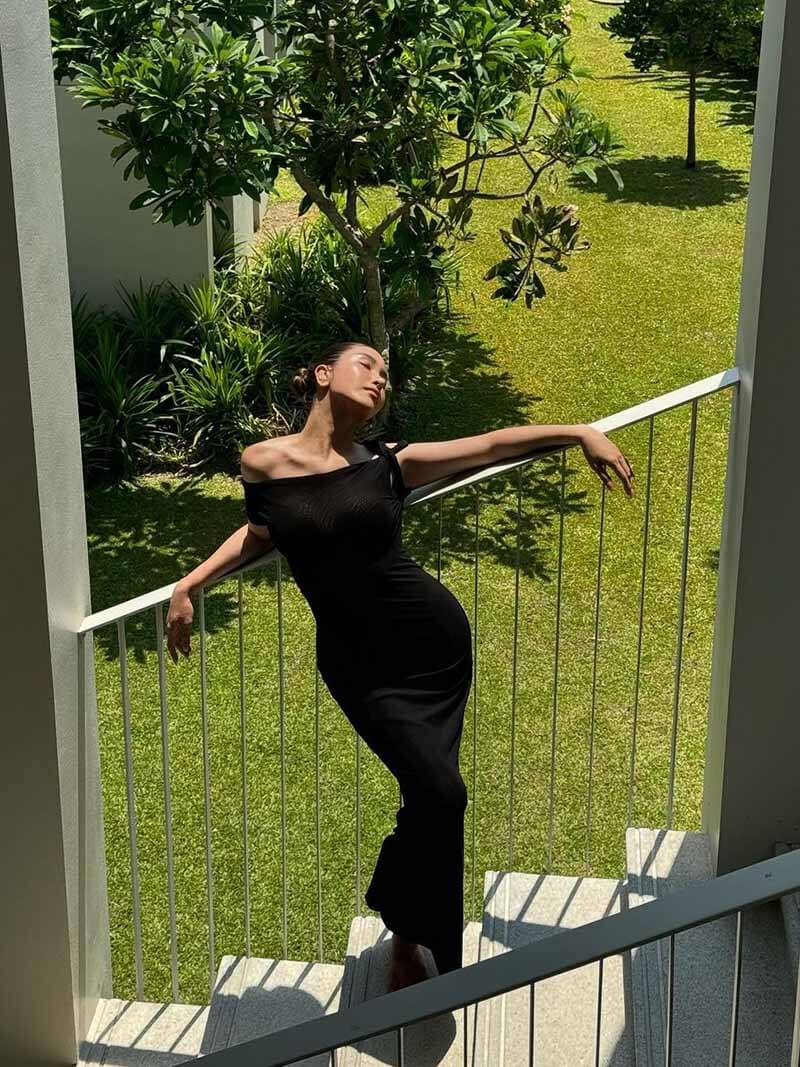 Sixtine Robe Longue Torsadée