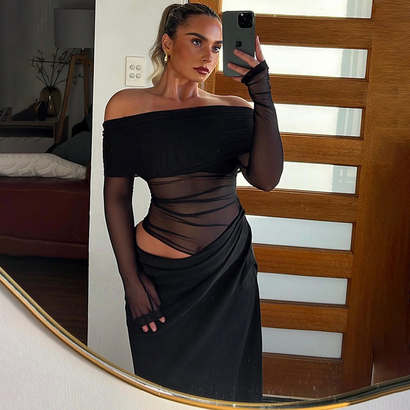 Soraya Robe Longue en Résille