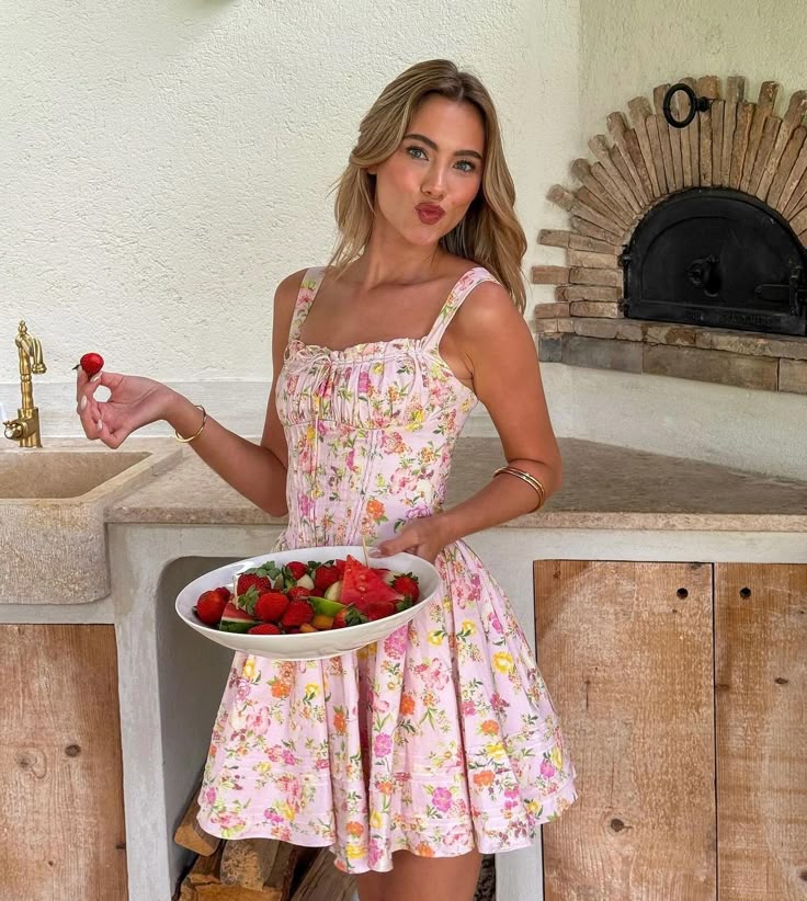 Flavie Robe Courte Fleurie