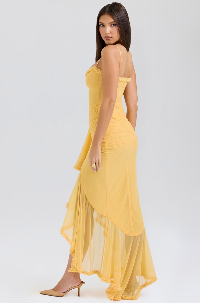 Louise Robe Longue à Volants