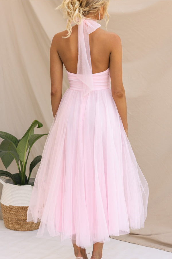 Firmine Robe Mi-Longue en Tulle