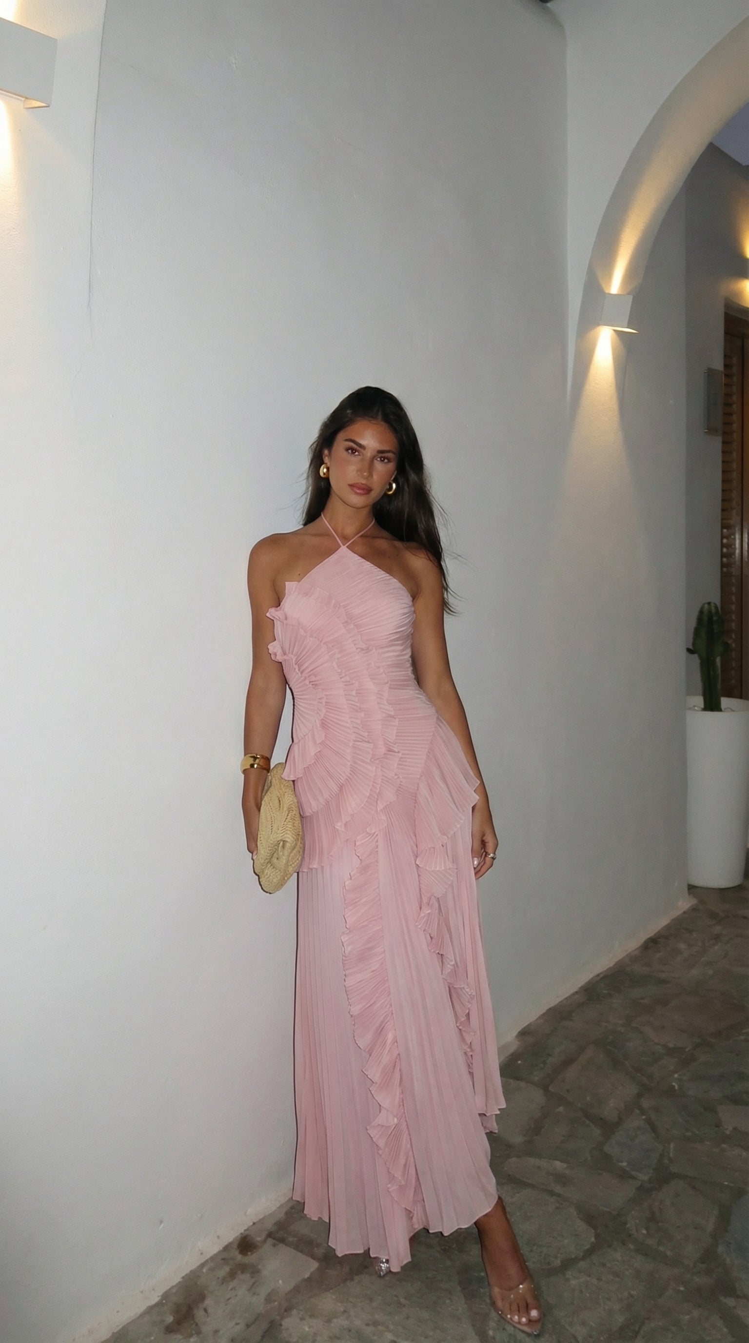 Yseult Robe Longue à Volants