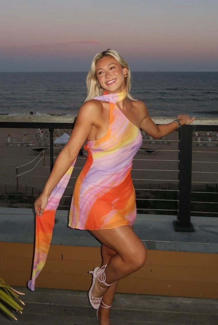 Rosalie Robe Courte en Satin