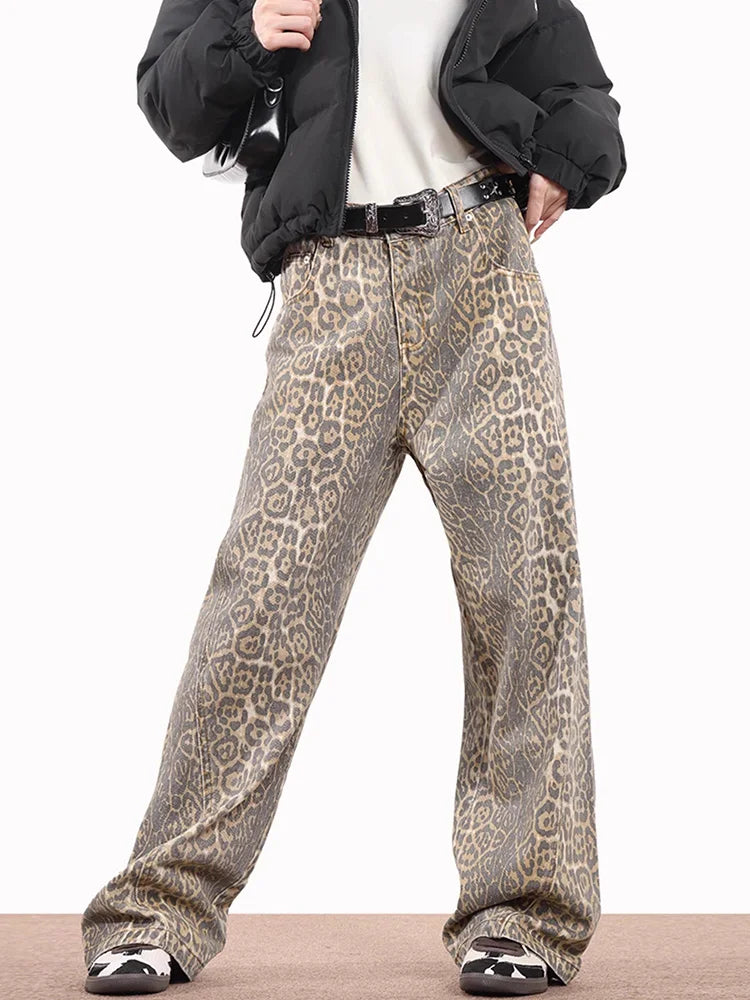 Ève Pantalon Léopard Imprimé