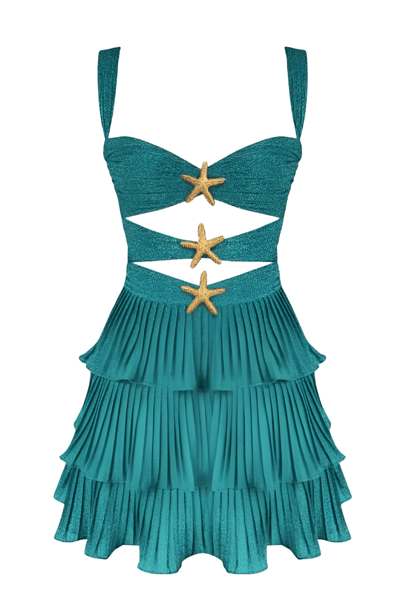 Léa Robe Courte à Volants
