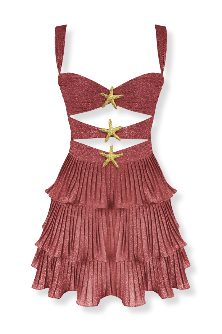 Léa Robe Courte à Volants