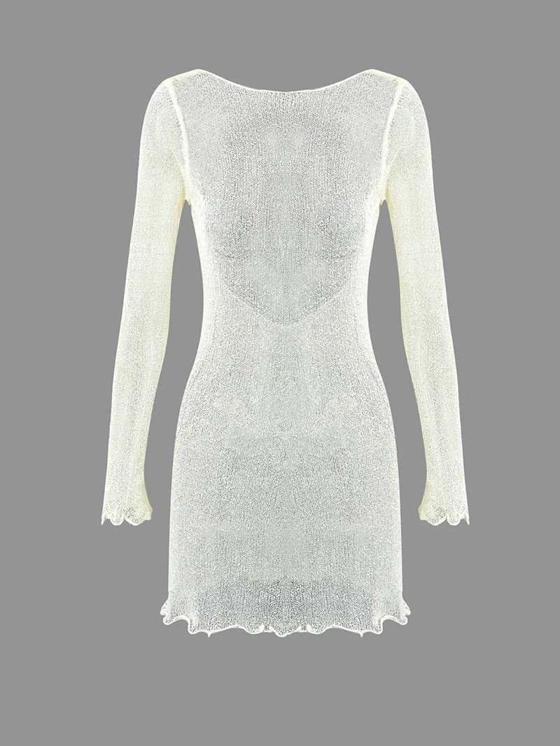 Bénédicte Robe Courte Transparente