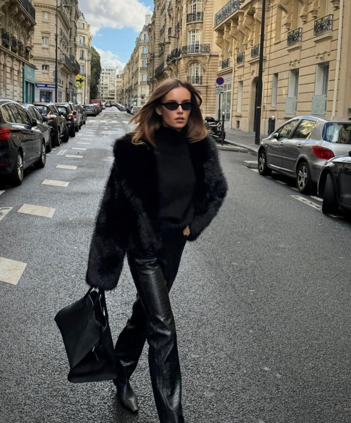 Firmine Veste en Fausse Fourrure