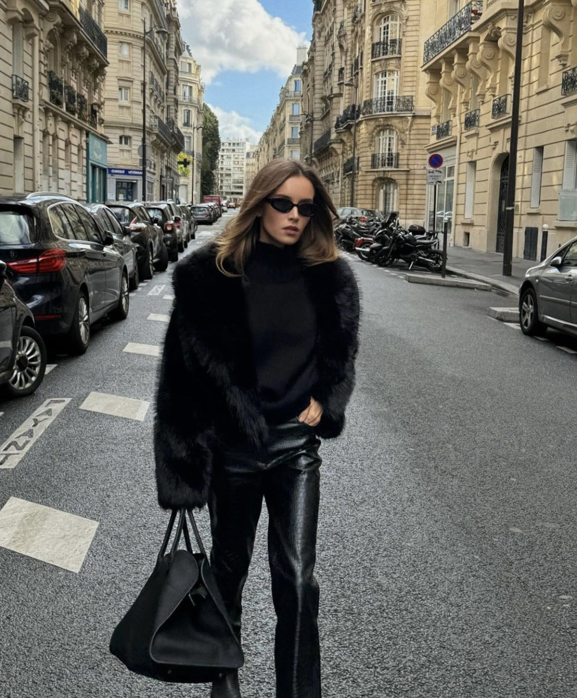 Firmine Veste en Fausse Fourrure