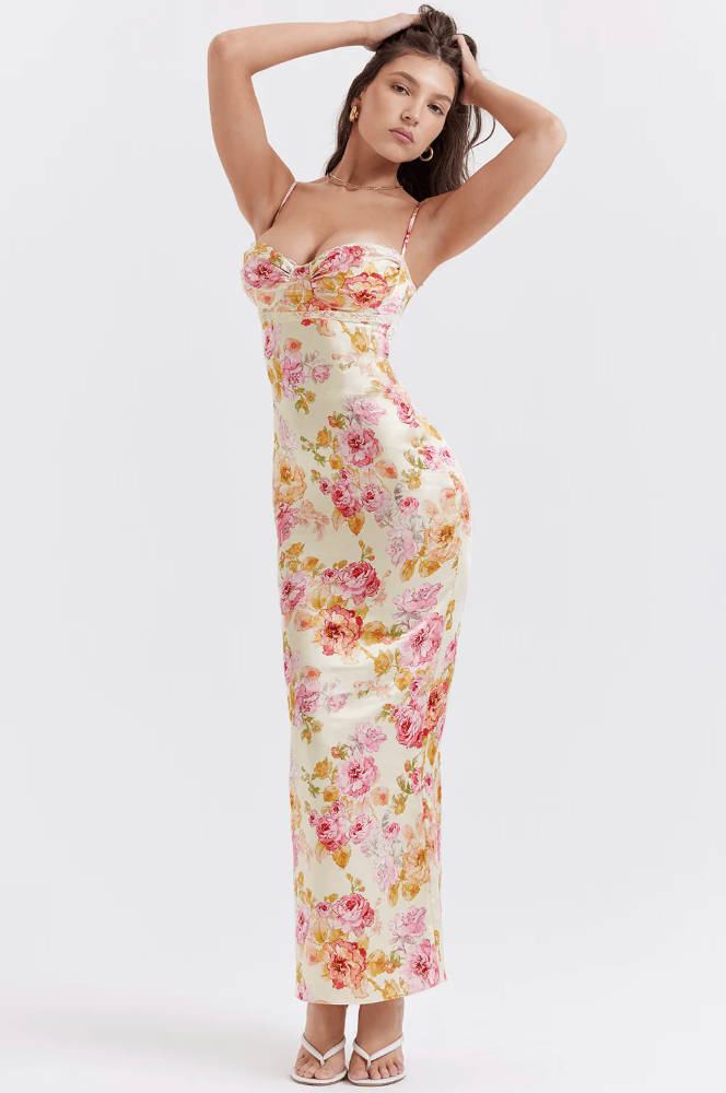 Adèle Robe Longue Fleurie