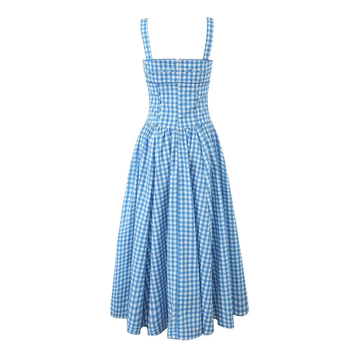 Célia Robe Mi-Longue Vichy