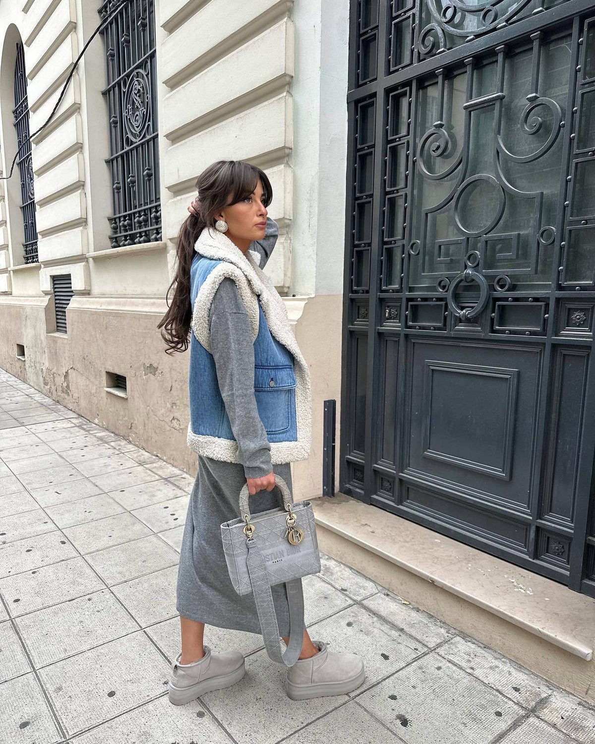 Émeline Veste en Peau Lainée