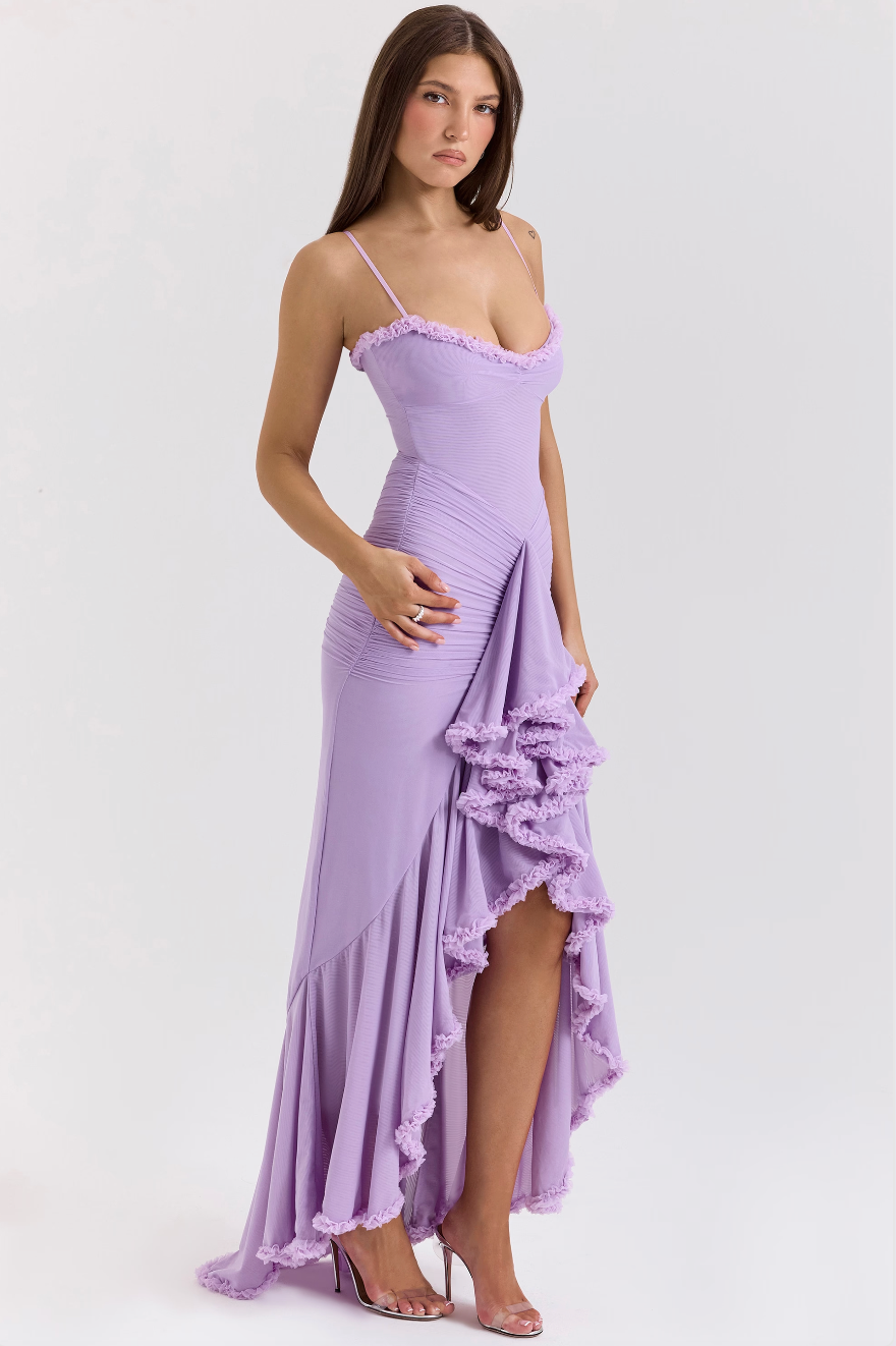 Louise Robe Longue à Volants