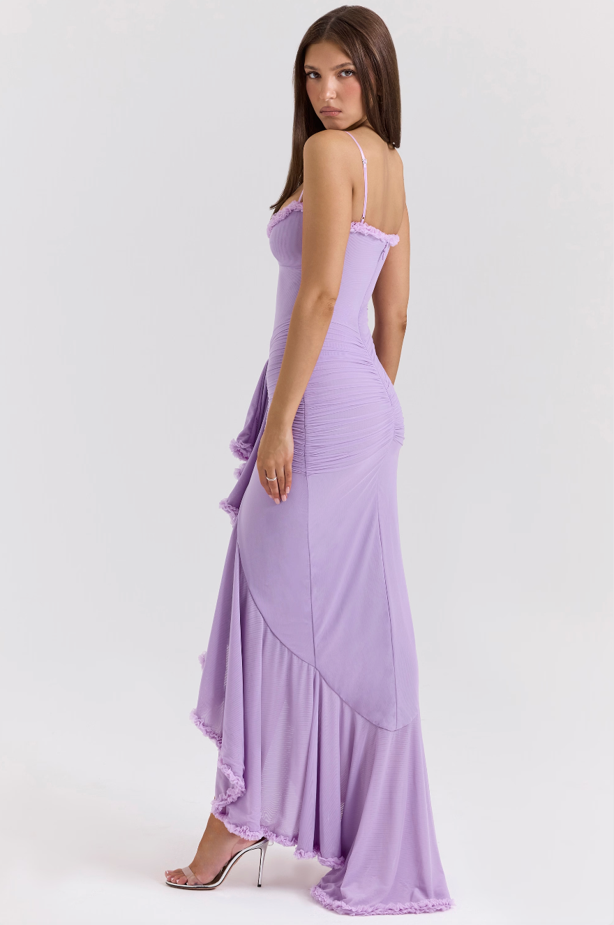 Louise Robe Longue à Volants