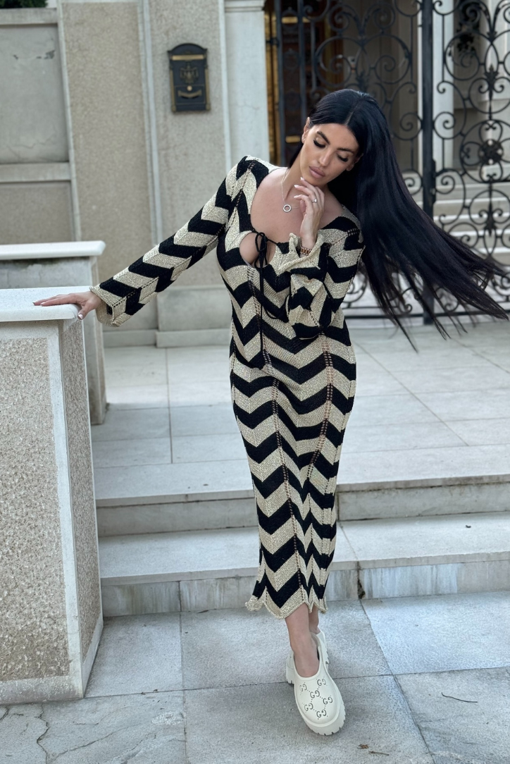 Victoire Robe Longue Maille