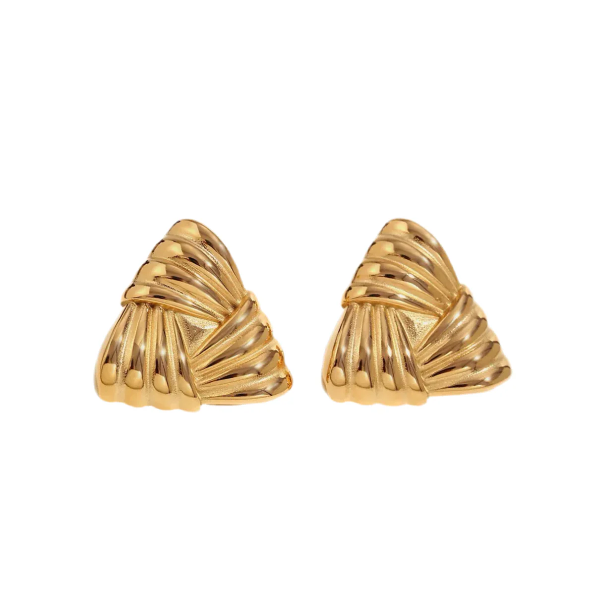 Mélanie Boucles d'Oreilles Triangle Doré