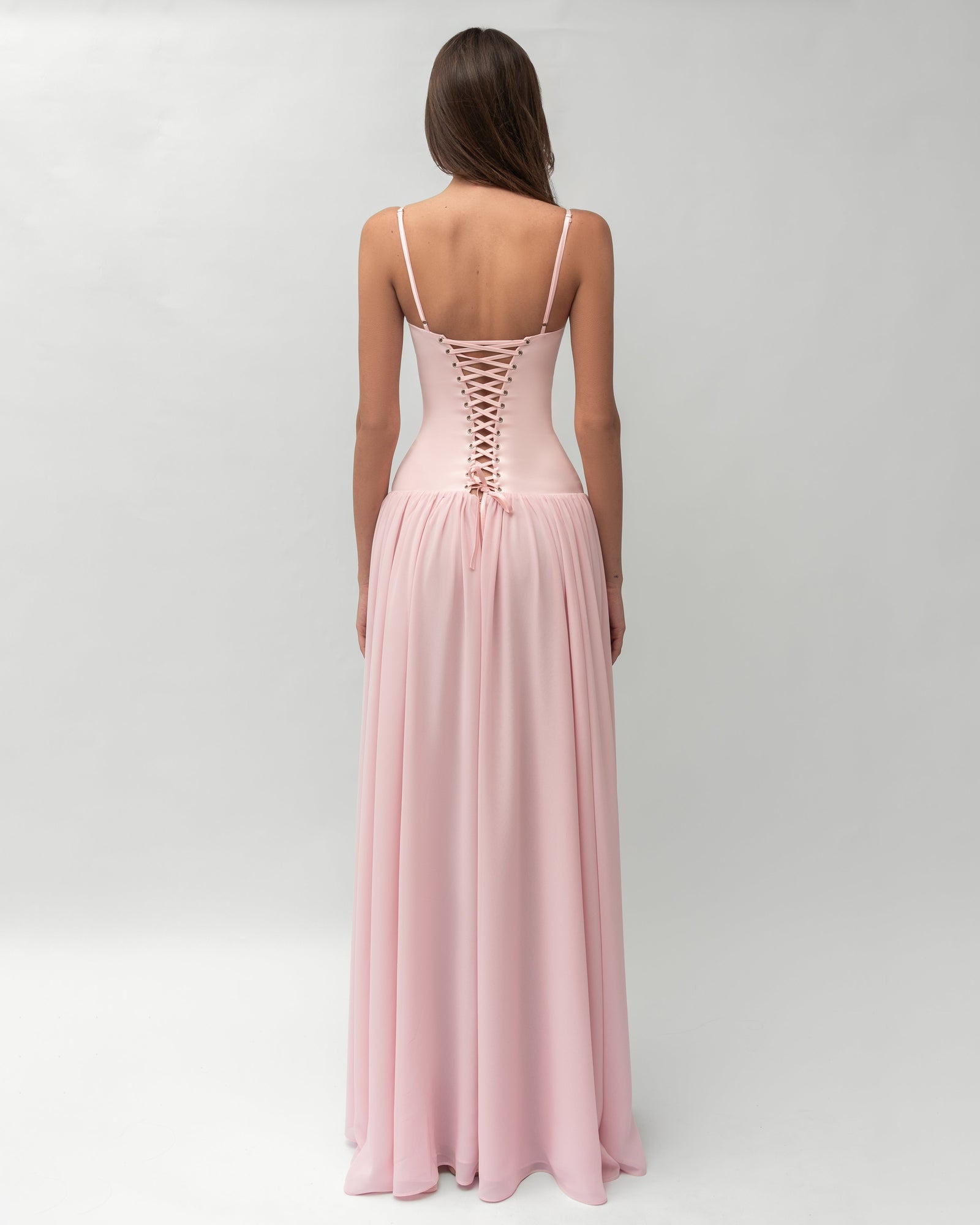 Romane Robe Longue à Lacets
