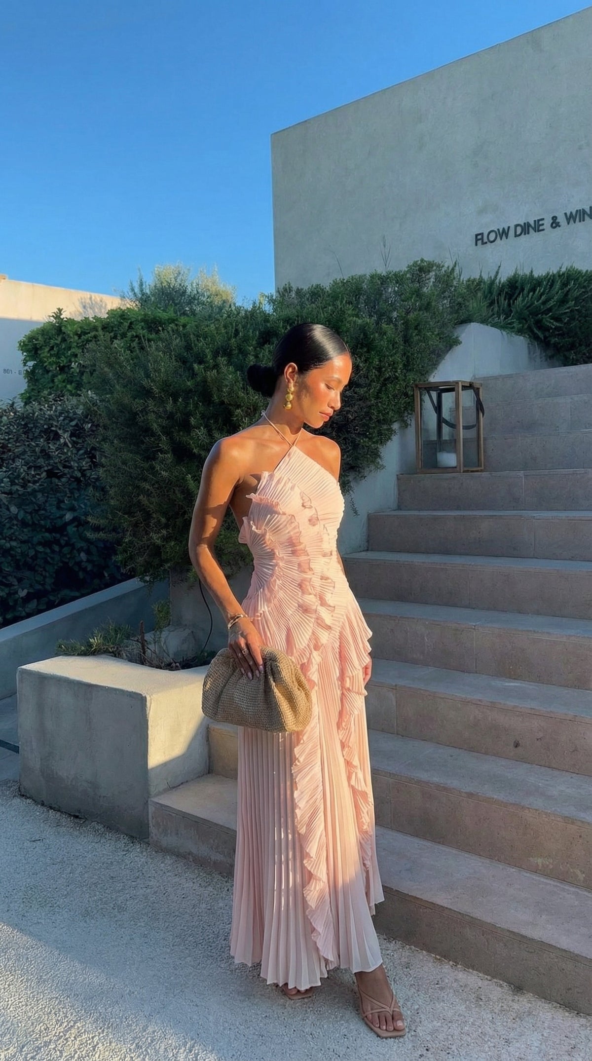 Yseult Robe Longue à Volants